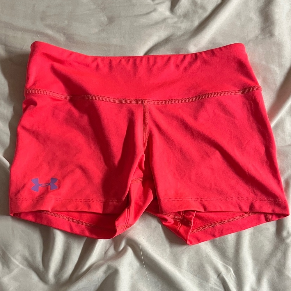 Under Armour Women's Bright Pink Athletic Shorts